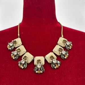 J Crew Bronzed Gem embellished Necklace